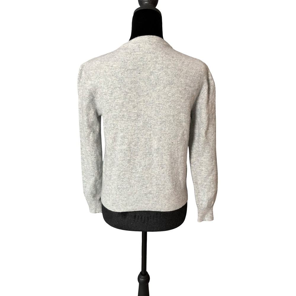 Christian Lacroix Gray Merino Wool Cashmere Blend Crew Neck Sweater Size M - Picture 3 of 8